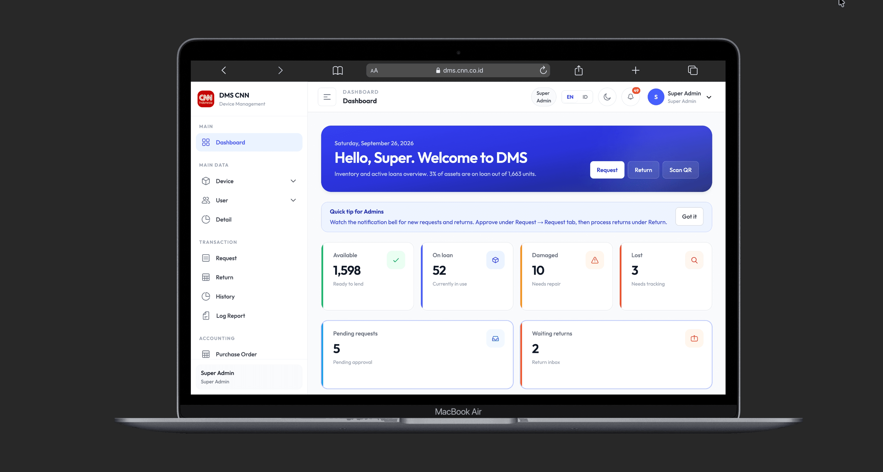 Device Management System CNN